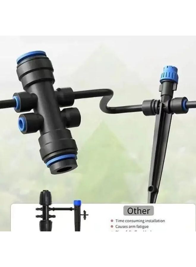 Yongquan Style 5pcs Adjustable Micro Drip Irrigation System With Stake Atomization Sprayer - Image 4